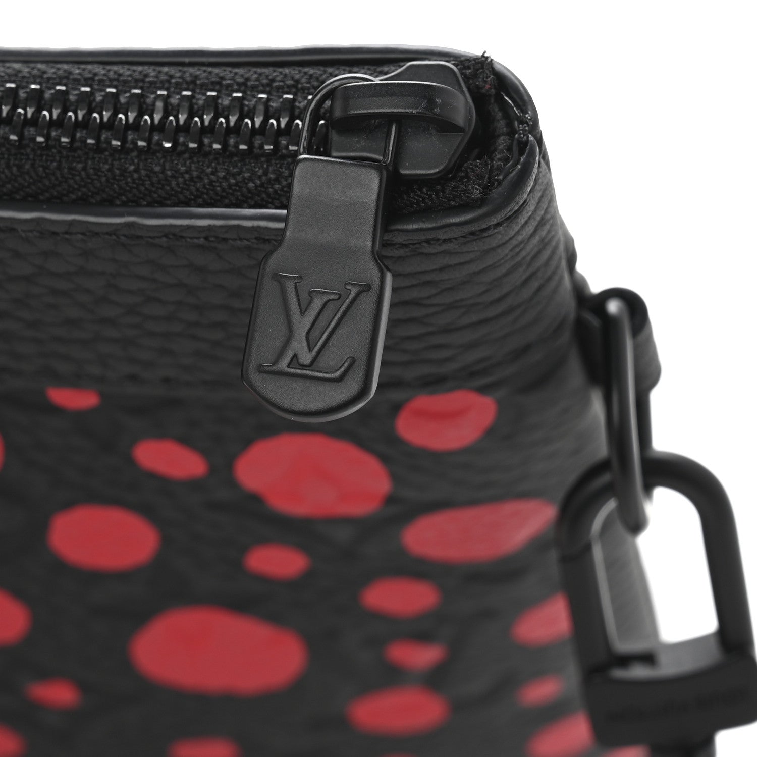Louis Vuitton LV X YK Taurillon Monogram Pochette To-Go Black Red 8 of 9
