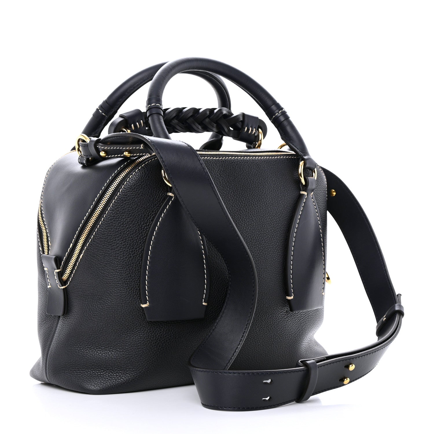 Chloe Calfskin Medium Daria Full Blue 3 of 12