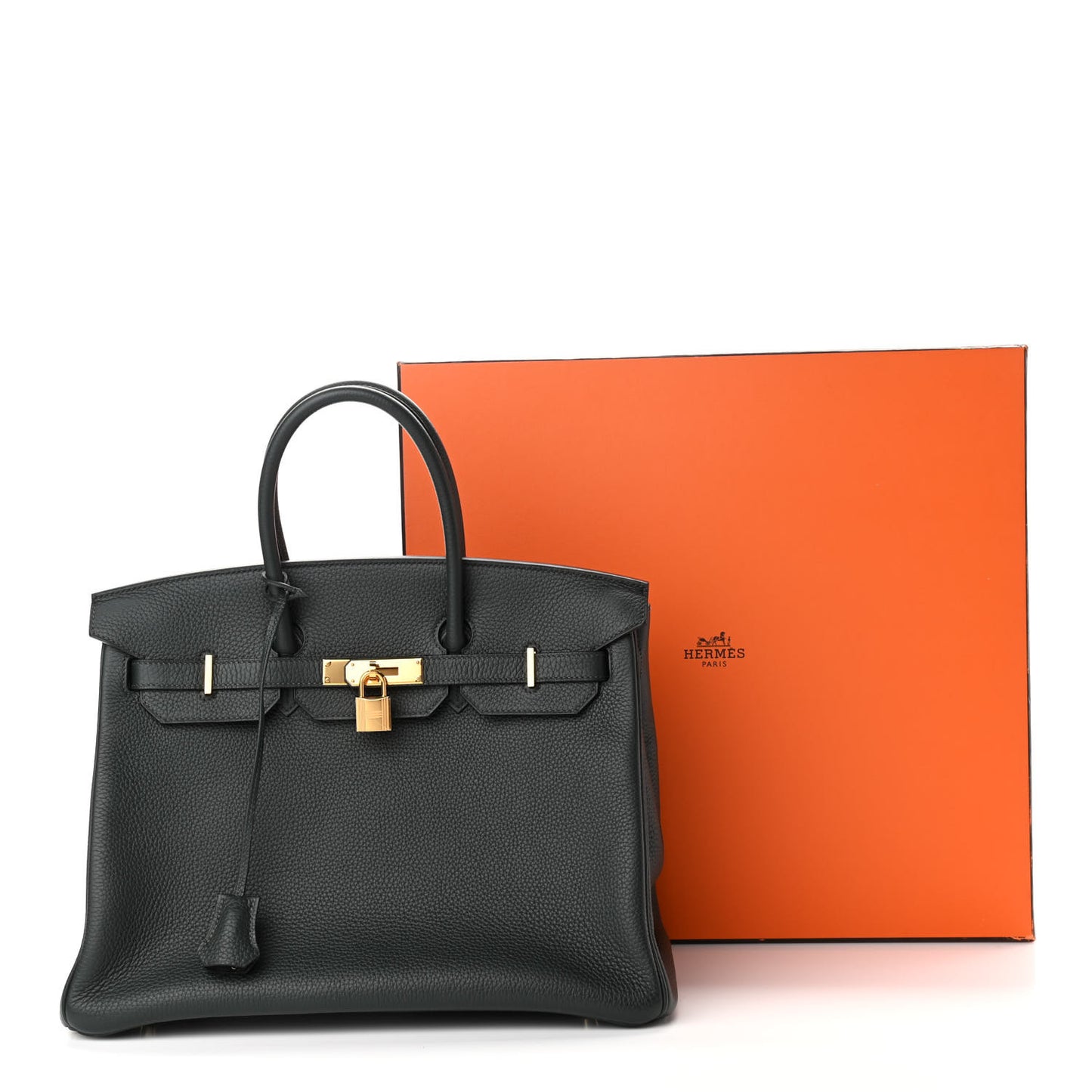 Togo Birkin 35 Vert Fonce