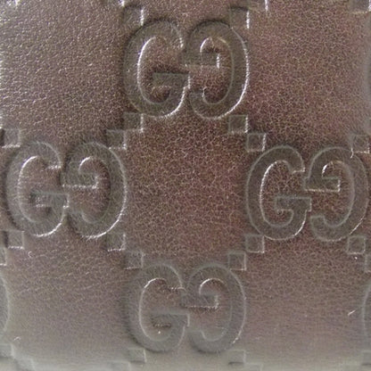 Gucci Guccissima Metal Bar French Flap Wallet Brown 5 of 10