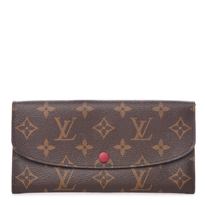 Louis Vuitton Monogram Emilie Wallet Fuchsia 1 of 7