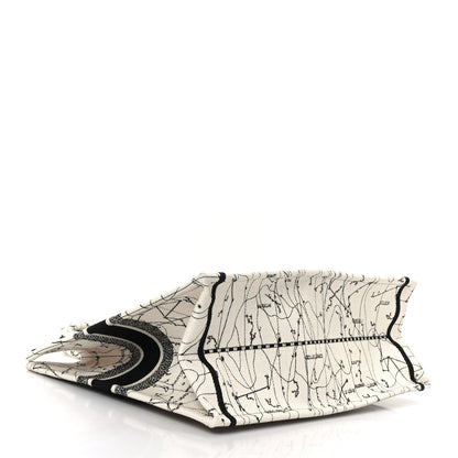 Christian Dior Canvas Embroidered Zodiac Book Tote Latte Multicolor 4 of 12