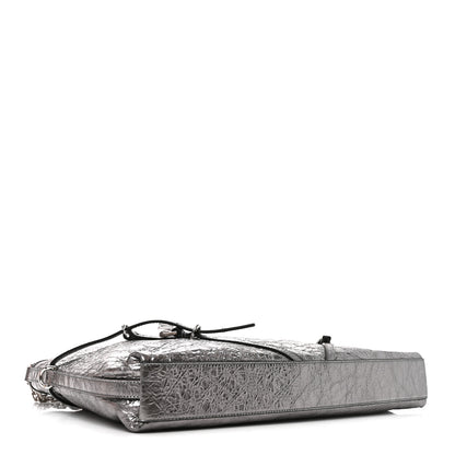 Givenchy Metallic Calfskin Medium Voyou Bag Silver 4 of 10