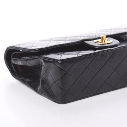 Chanel Lambskin Quilted Medium Double Flap Black 8 of 9