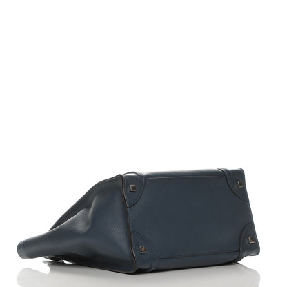 Celine Drummed Calfskin Mini Luggage Orage 4 of 8