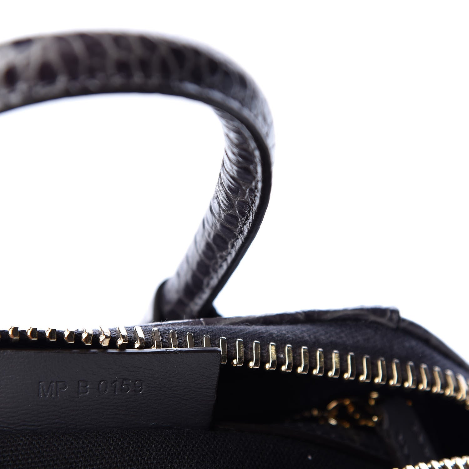 Givenchy Calfskin Crocodile Embossed Mini Antigona Storm Grey 8 of 9