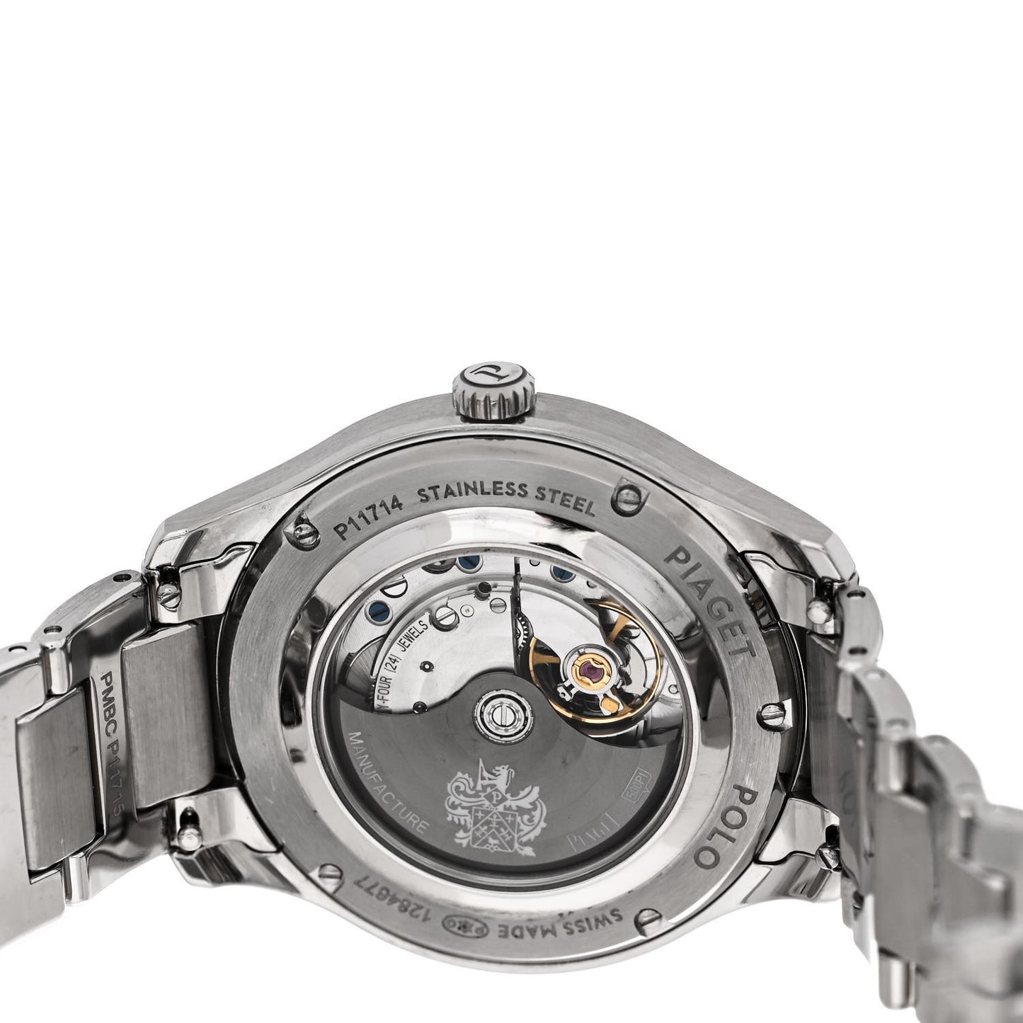 Stainless Steel Diamond 36mm Polo Date Automatic Watch Blue