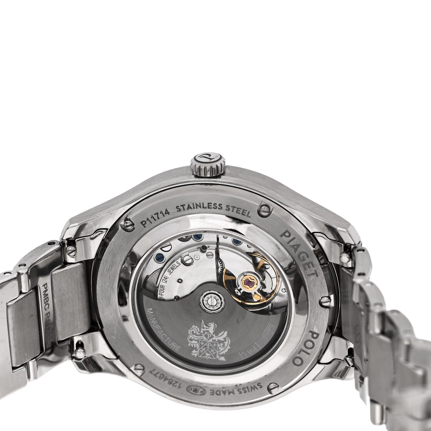 Piaget Stainless Steel Diamond 36mm Polo Date Automatic Watch Blue 4 of 5