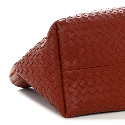 Bottega Veneta Calfskin Intrecciato Large Pinacoteca Reversible Tote Rust Deep Mahogany 9 of 10