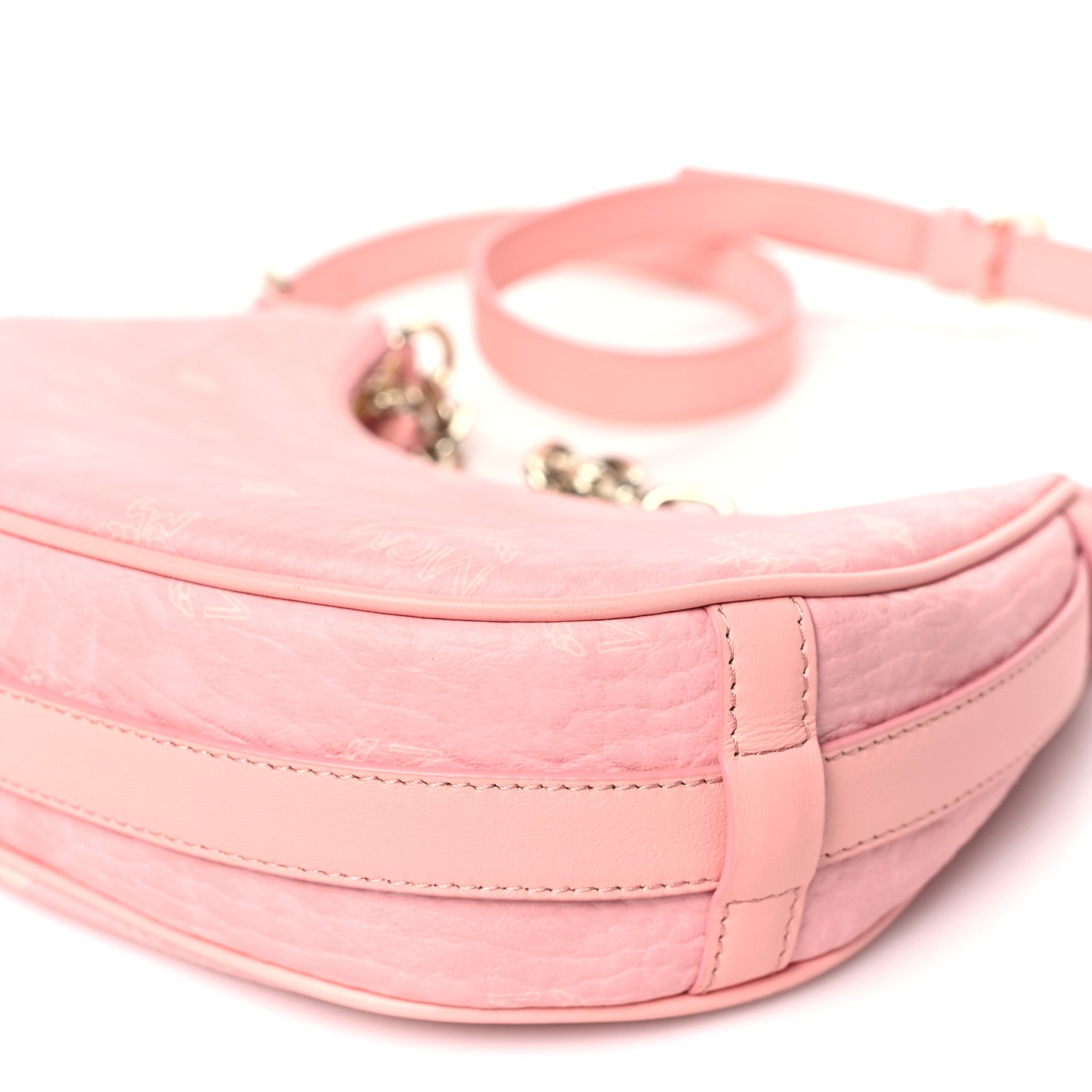 MCM Visetos Small Aren Hobo Blossom Pink 10 of 10