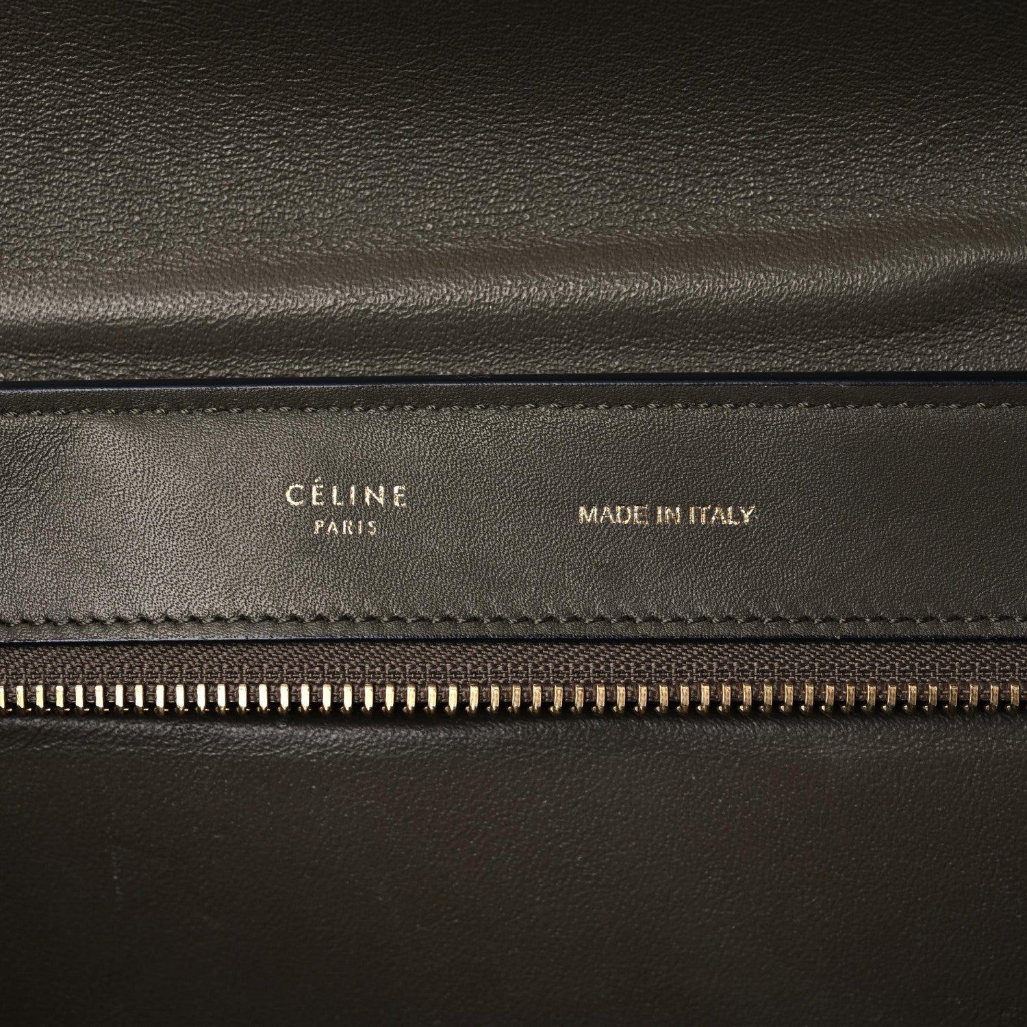 Celine Crocodile Embossed Calfskin Suede Medium Trapeze Taupe 6 of 19