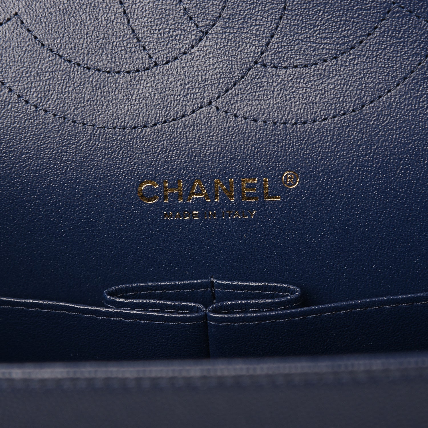Chanel Caviar Quilted Jumbo Double Flap Navy Blue 5 of 10