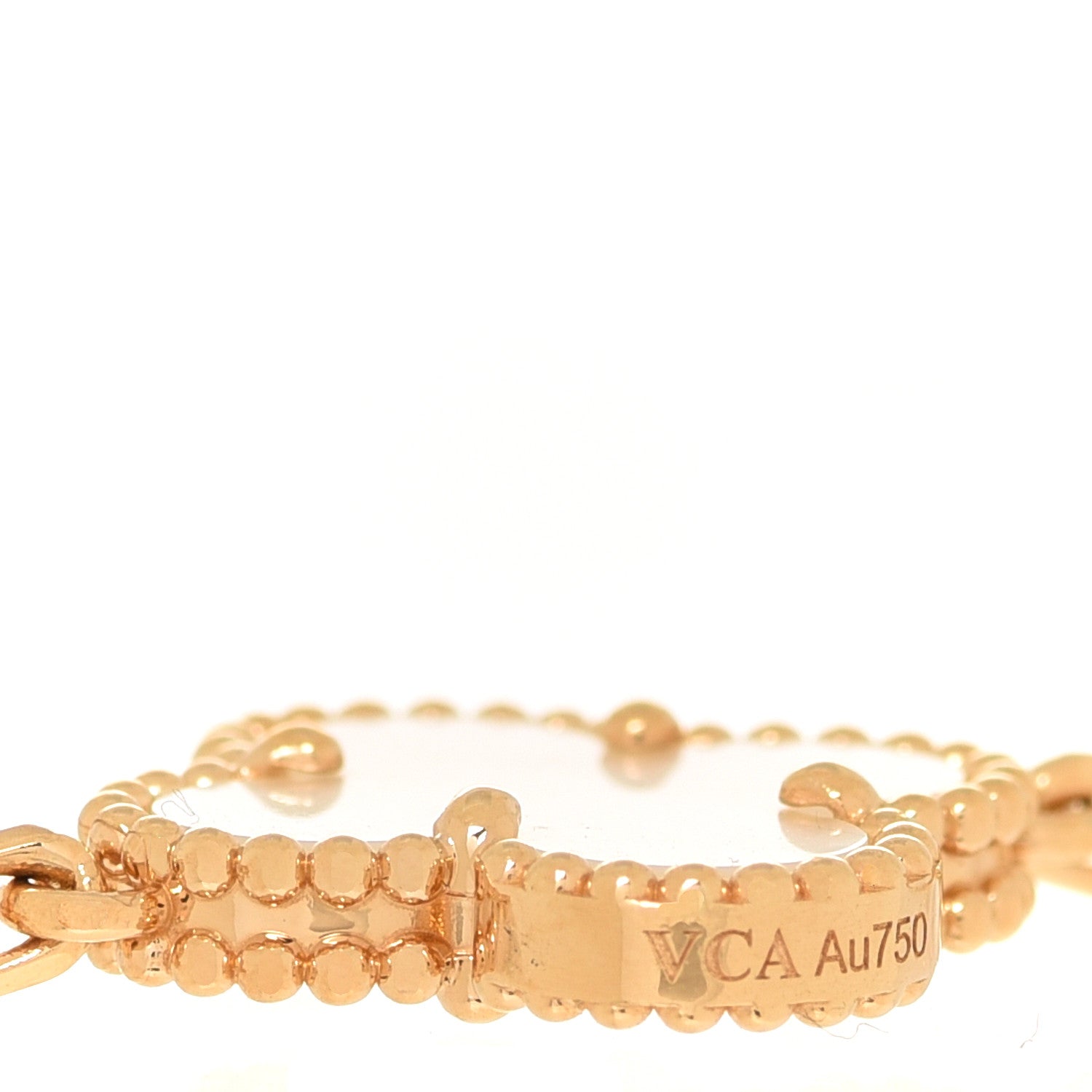 Van Cleef & Arpels 18K Yellow Gold Mother of Pearl 10 Motifs Vintage Alhambra Necklace 5 of 8