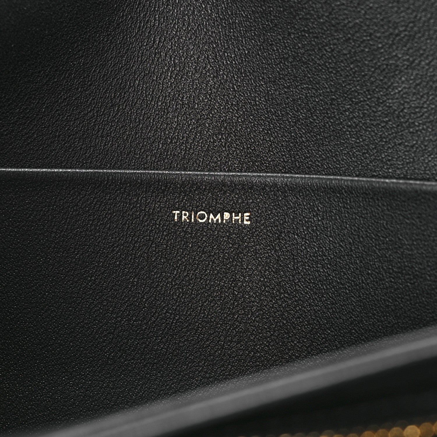 Celine Shiny Calfskin Medium Triomphe Black 6 of 11