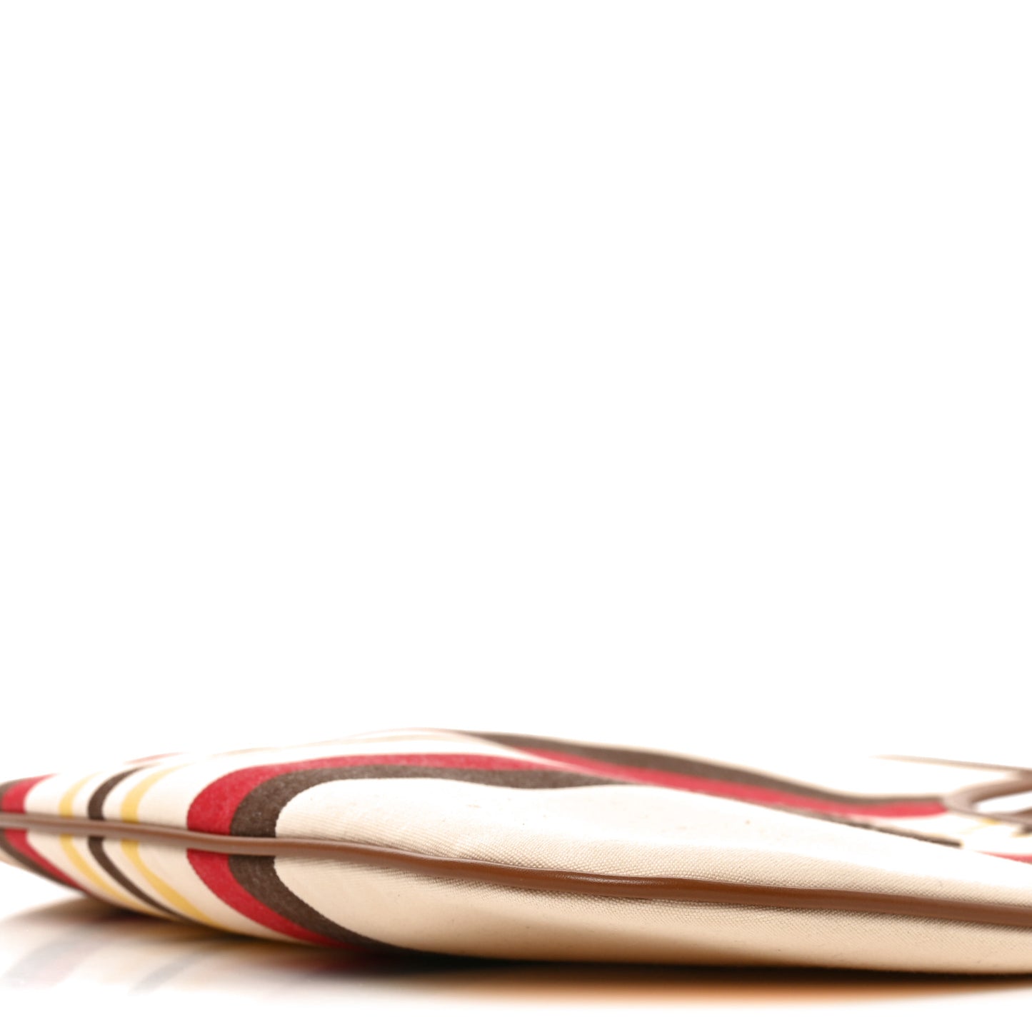 Canvas Calfskin Striped Ivy Beige Naturale Moro