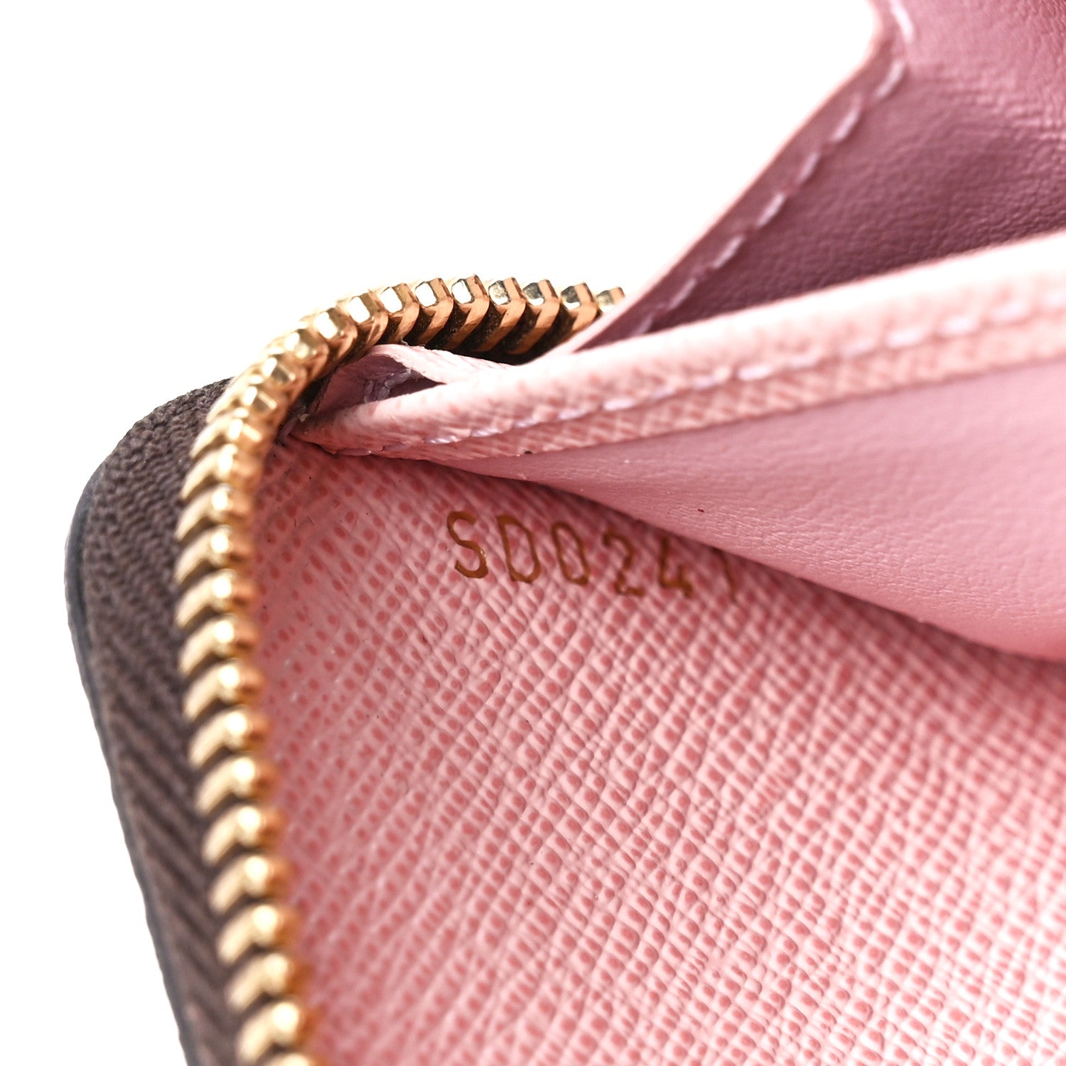 Louis Vuitton Damier Ebene Zippy Wallet Rose Ballerine 6 of 12