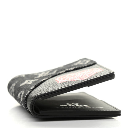 Louis Vuitton X NIGO Taurillon Monogram Denim Drip Pocket Organizer Black 4 of 6
