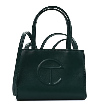 Telfar Vegan Leather Small Shopping Bag Dark Olive 1 of 9