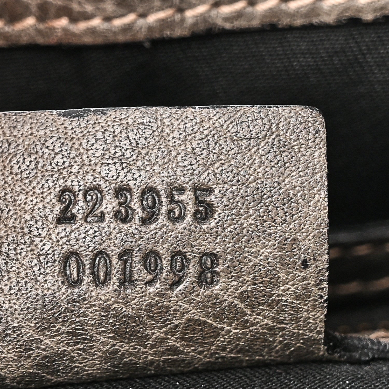 Gucci Guccissima Large New Pelham Satchel Grey 7 of 10