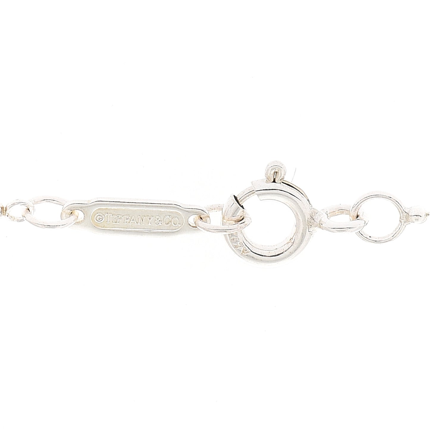 Sterling Silver Diamond Yours Truly Charm Necklace