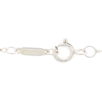 Tiffany Sterling Silver Diamond Yours Truly Charm Necklace 6 of 7