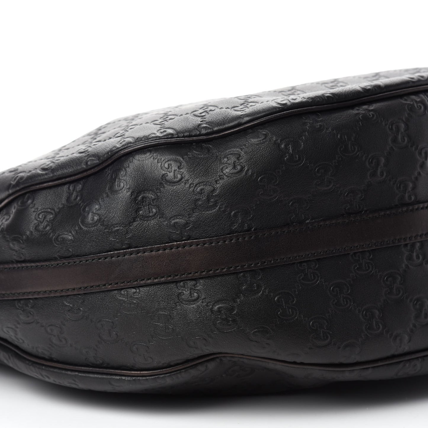 Guccissima Large GG Twins Hobo Black
