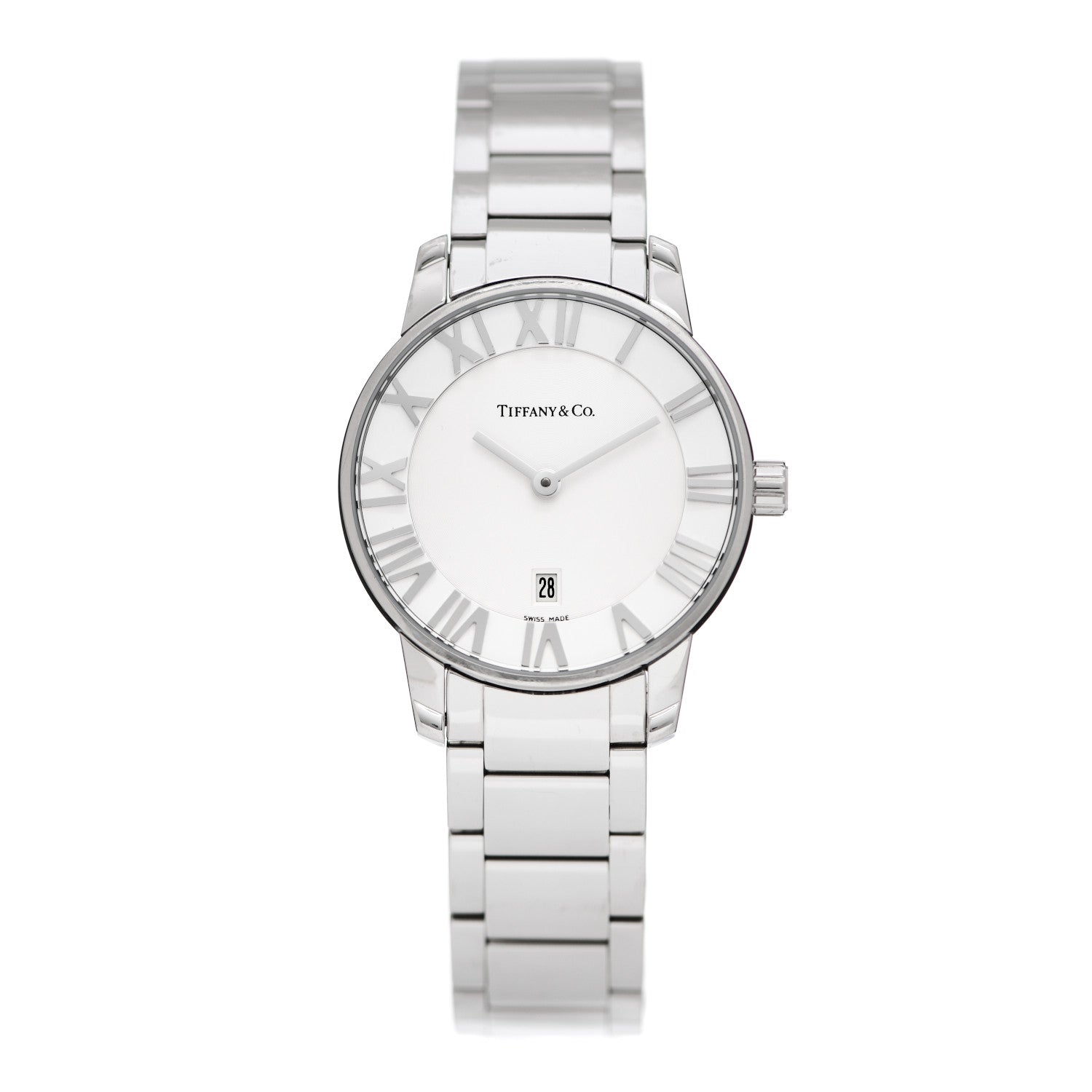 Tiffany Stainless Steel 29mm Atlas 2-Hand Quartz Watch 1 of 4