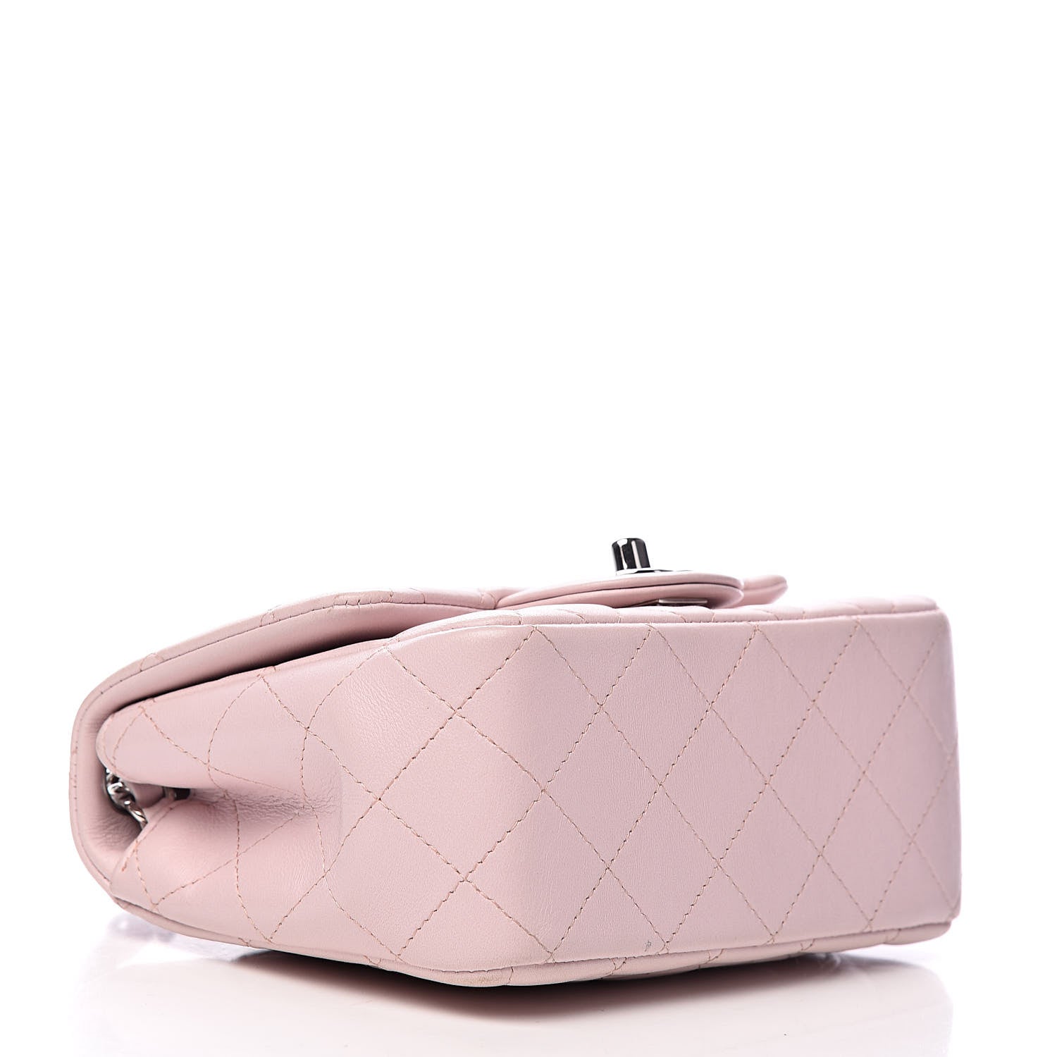 Chanel Lambskin Quilted Mini Square Flap Light Pink 4 of 15