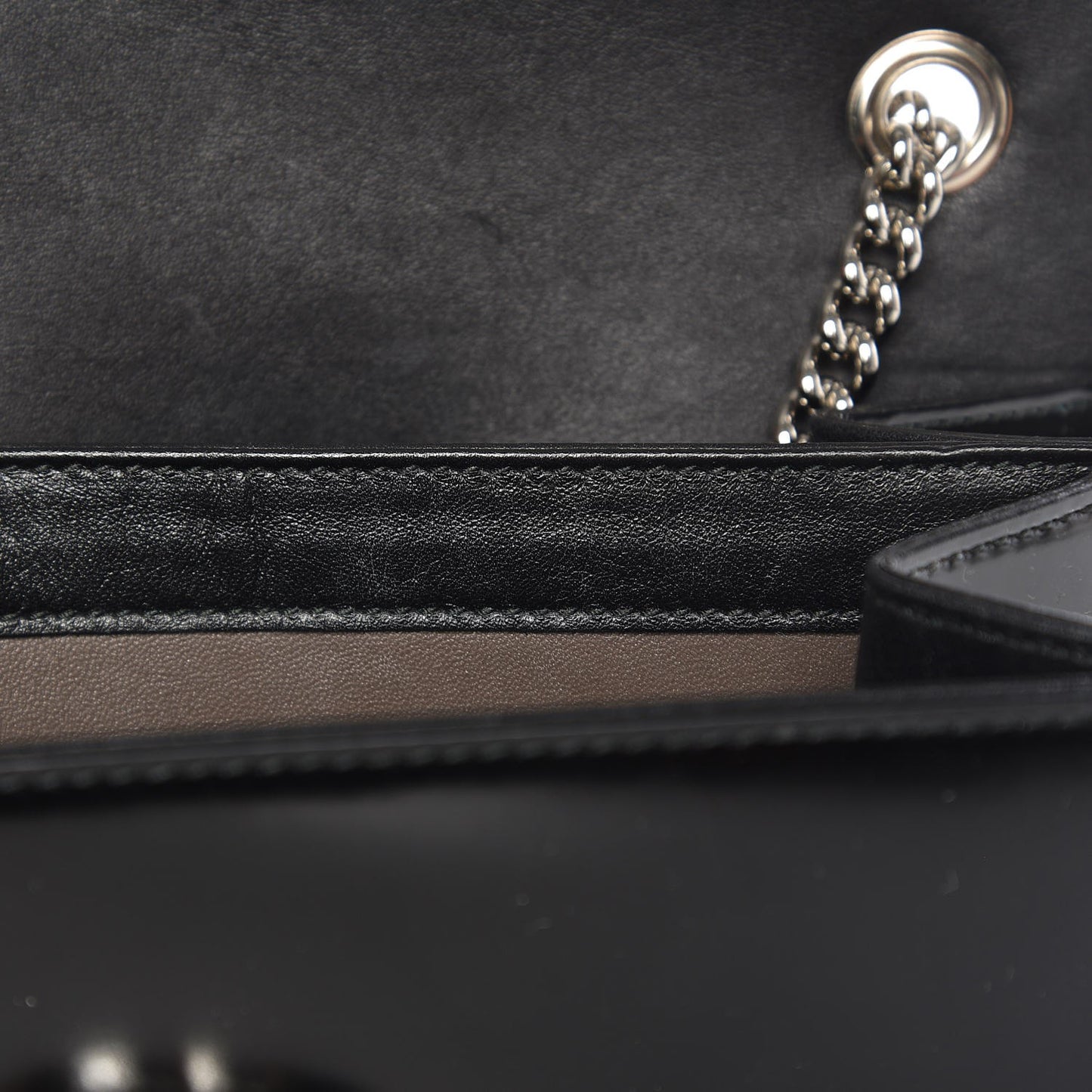 Shade Lux Calfskin Small Interlocking G Shoulder Bag Black