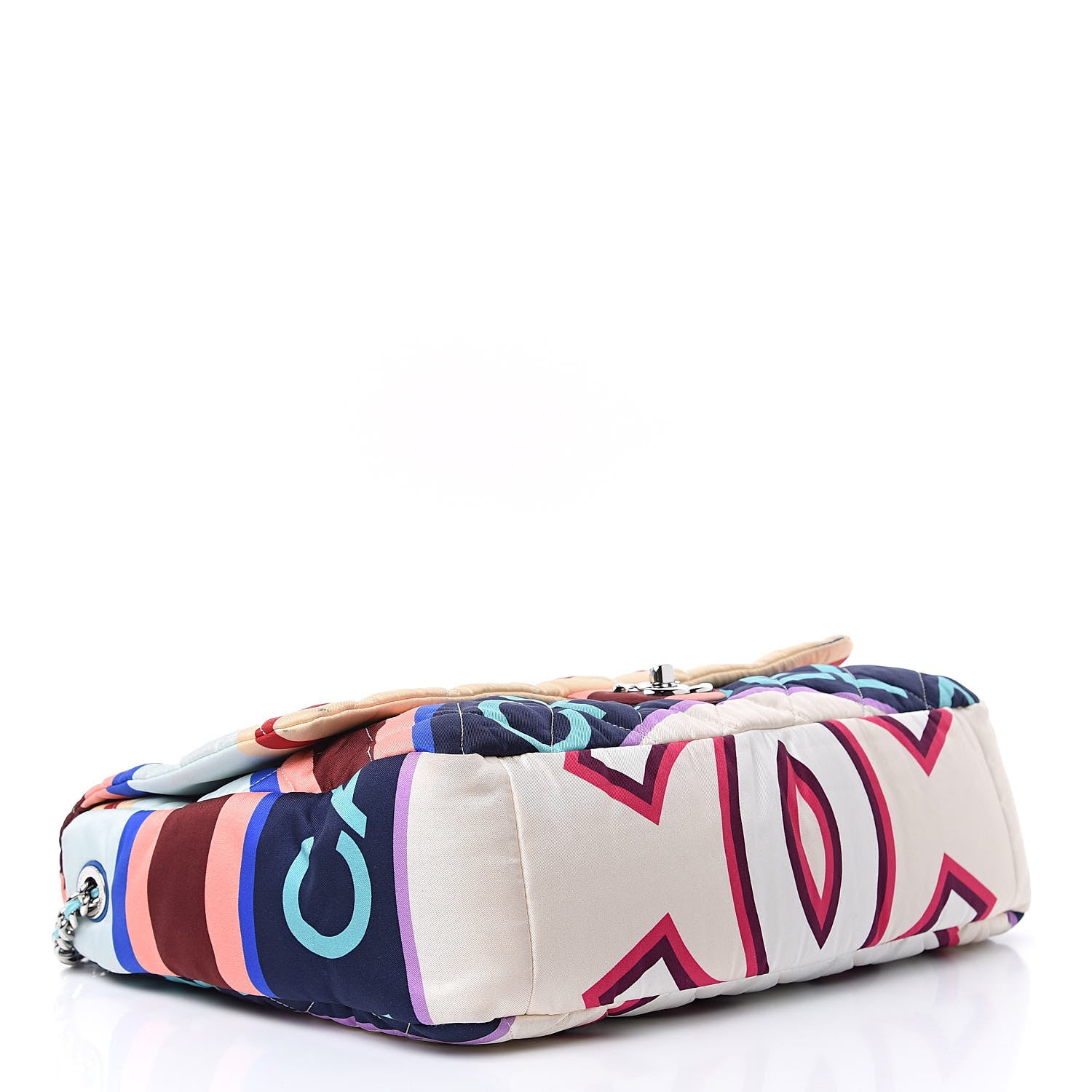 Chanel Fabric Quilted Printed Flap Multicolor 4 of 14