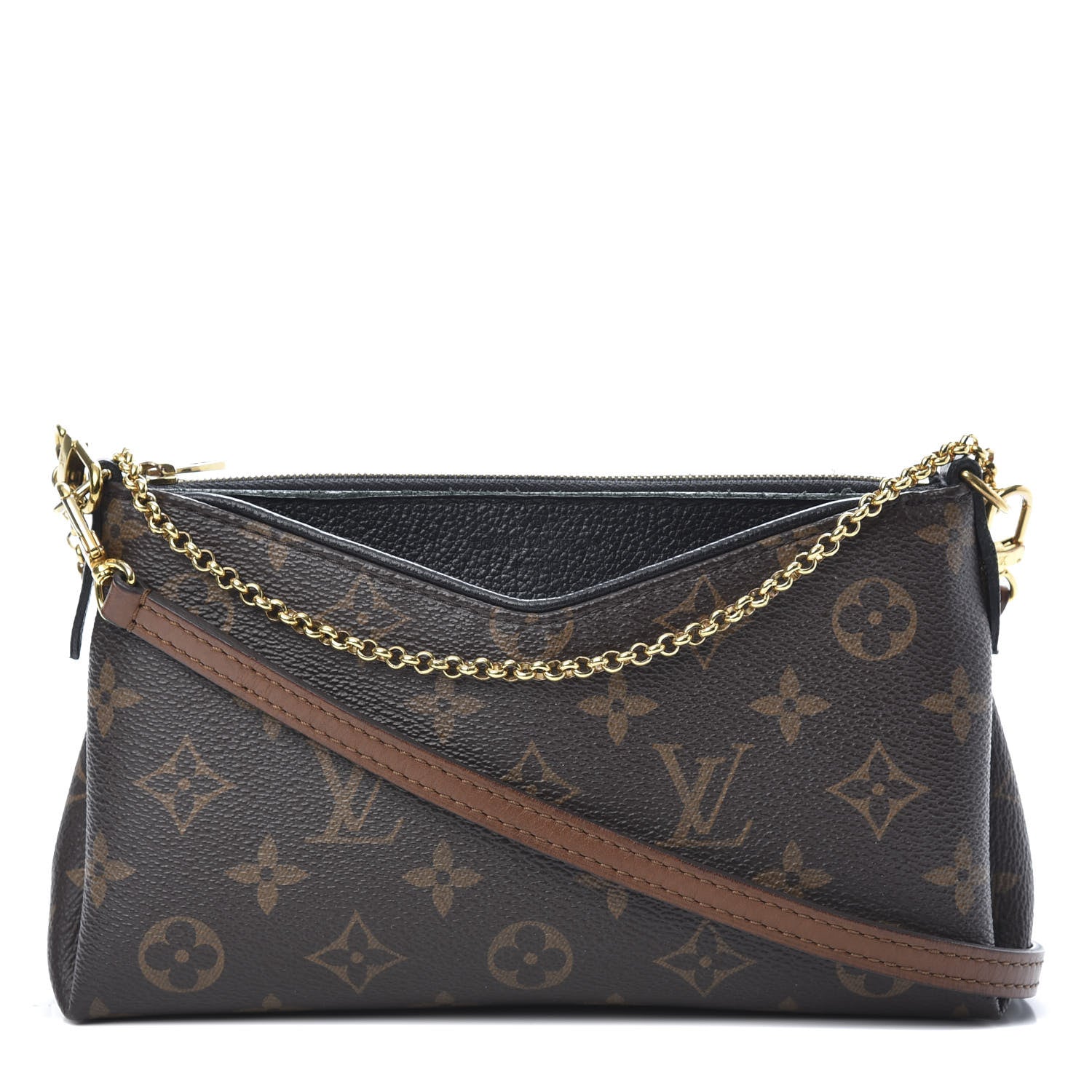 Louis Vuitton Monogram Pallas Clutch Black 1 of 14