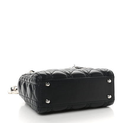 Christian Dior Lambskin Cannage Mini Lady Dior Black 4 of 11