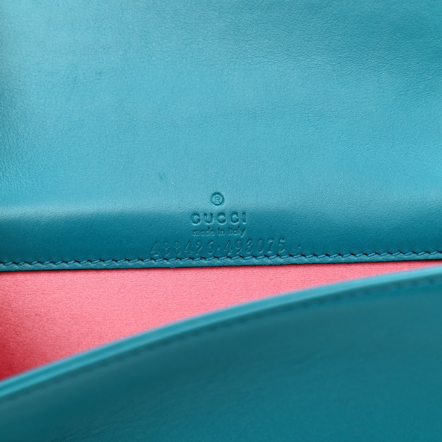 Velvet Matelasse GG Marmont Mini Bag Pavone Cyan