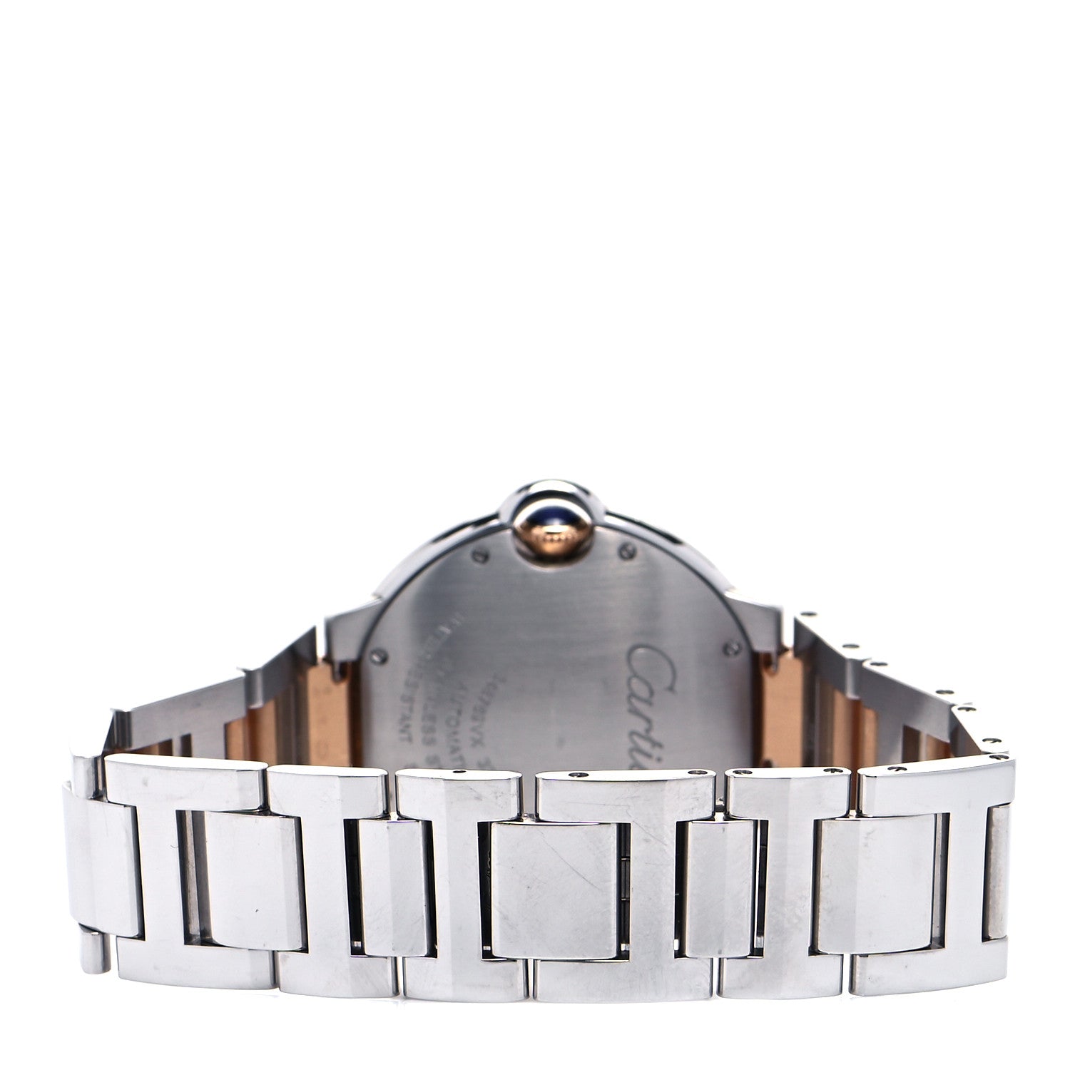 Cartier Stainless Steel 18K Pink Gold Pink Mother of Pearl 36mm Ballon Bleu De Cartier Automatic Watch 3 of 4