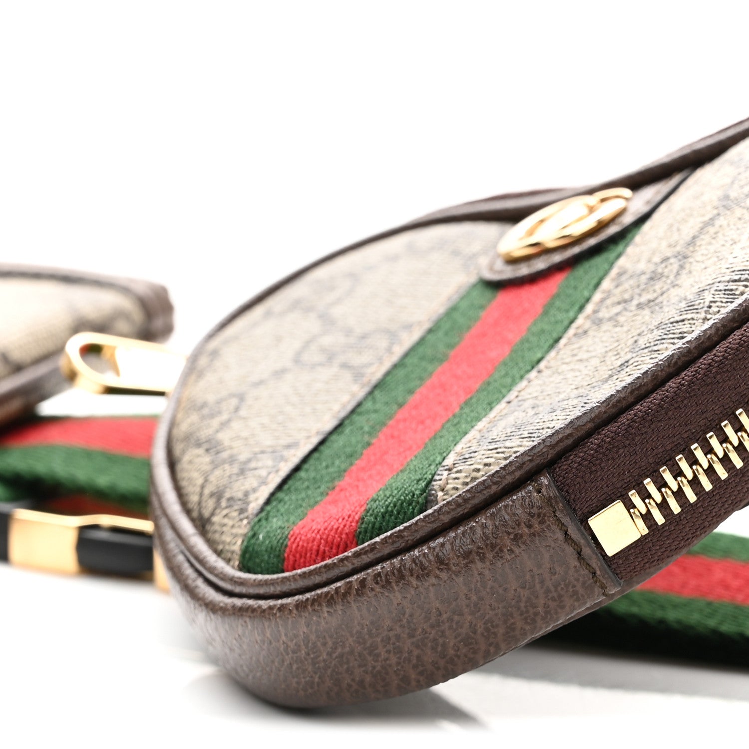 Gucci GG Supreme Monogram Web Ophidia Utility Belt Bag 75 30 Beige Ebony New Acero 11 of 11