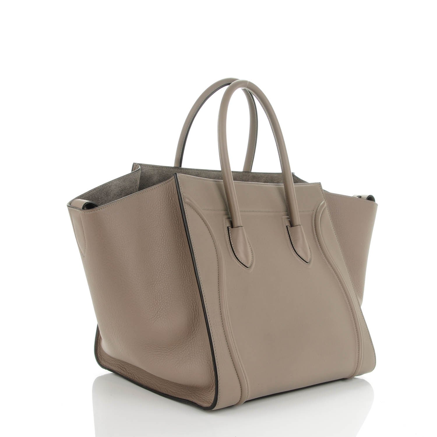 Celine Supple Calfskin Medium Phantom Luggage Grey 3 of 9