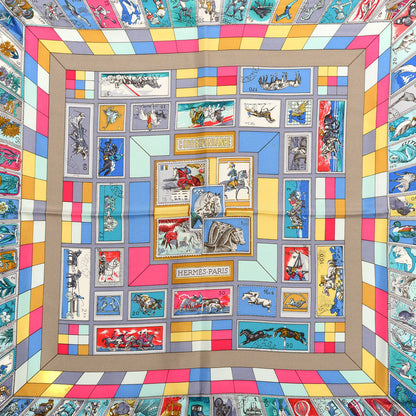 Hermes Silk Correspondance Scarf 90 3 of 4