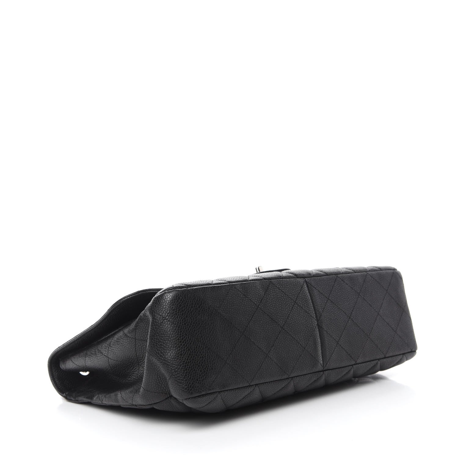 Chanel Caviar Quilted Jumbo Single Flap Black 4 of 11