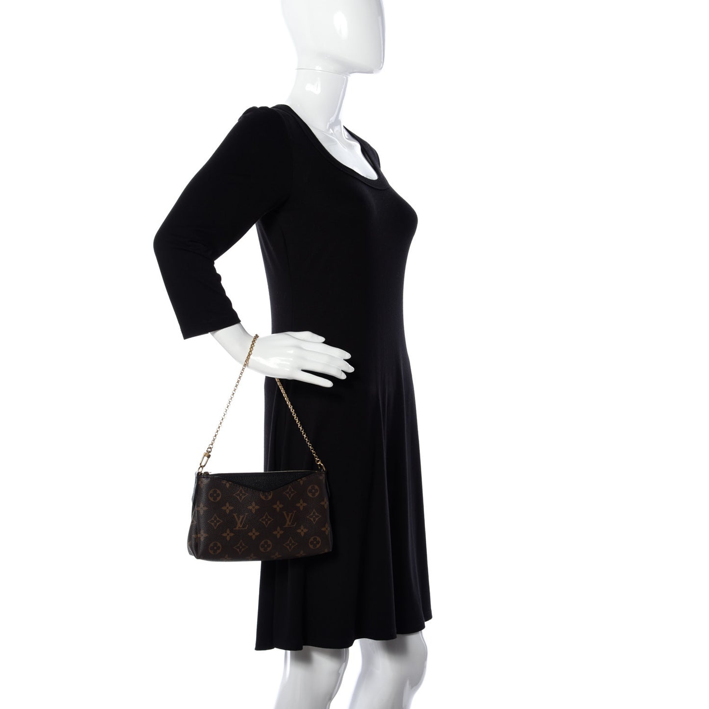 Monogram Pallas Clutch Black