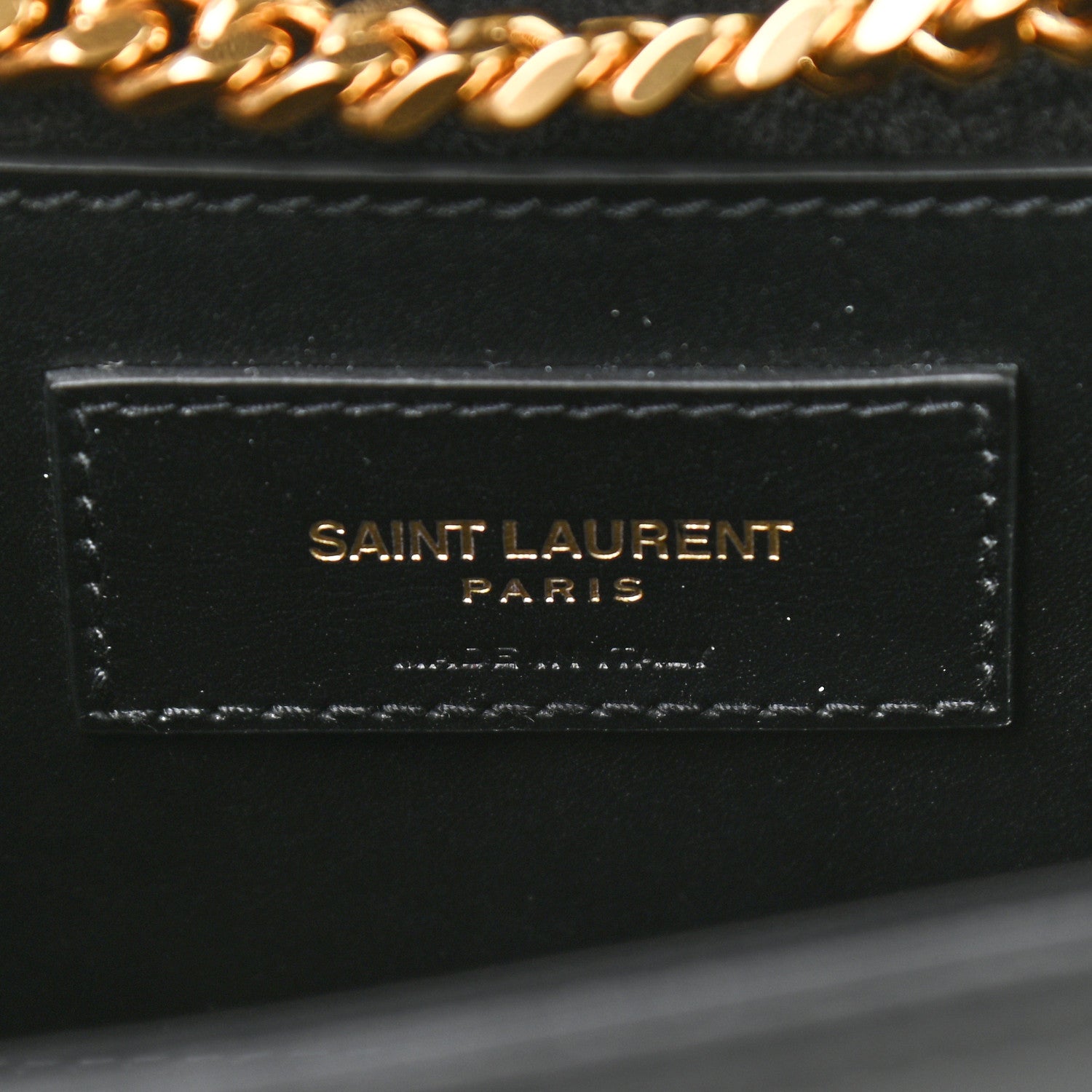 Saint Laurent Smooth Calfskin Medium Classic Monogram Kate Tassel Satchel Black 6 of 9