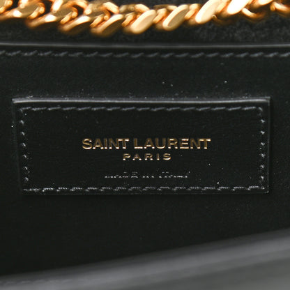 Saint Laurent Smooth Calfskin Medium Classic Monogram Kate Tassel Satchel Black 6 of 9