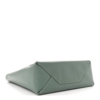 Celine Grained Calfskin Small Vertical Cabas Green 4 of 10