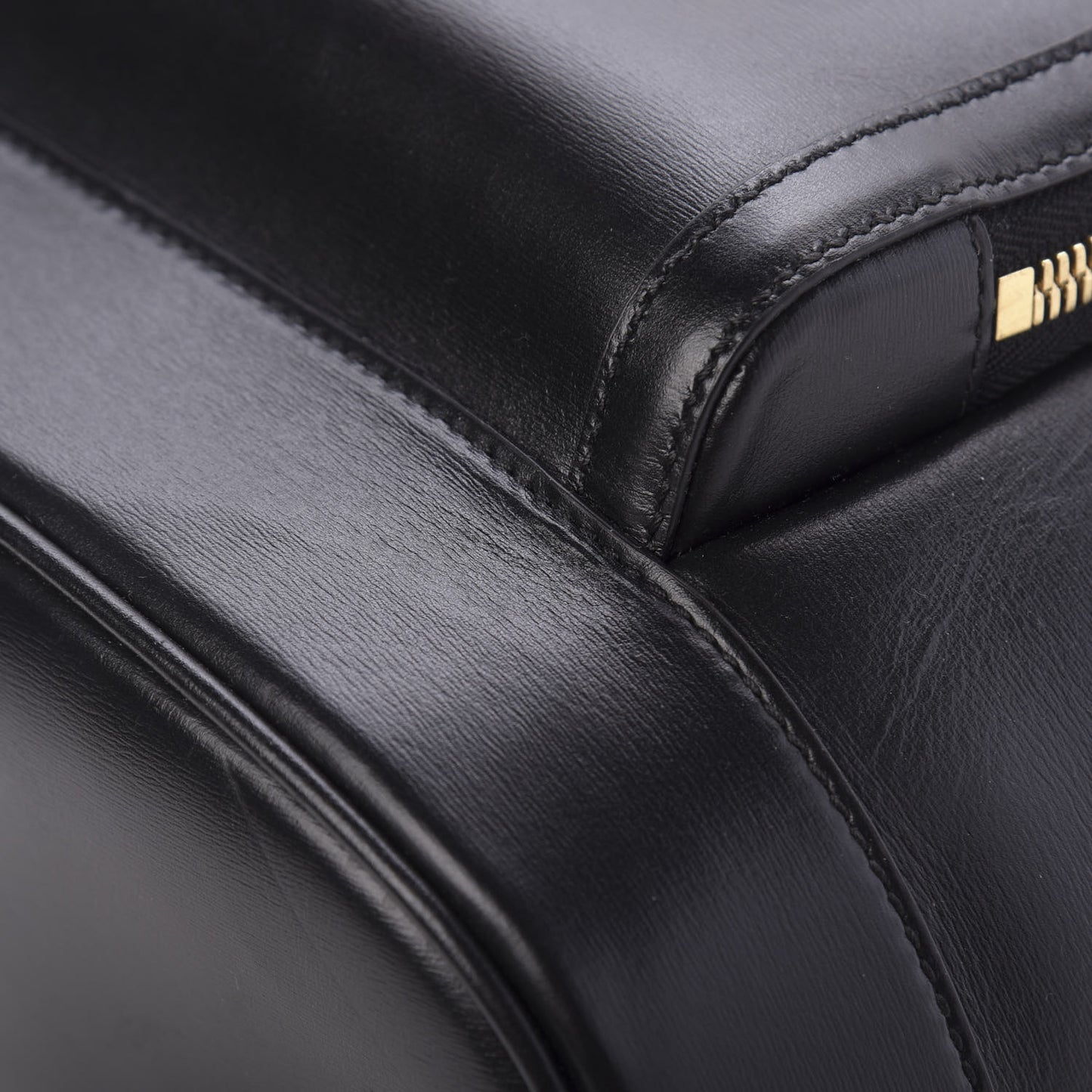 Boarded Plutone Calfskin Horsebit 1955 Single Buckle Backpack Black