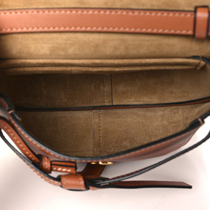 Loewe Calfskin Jacquard Mini Gate Dual Bag Tan 5 of 10