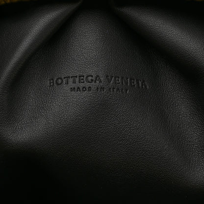 Bottega Veneta Metallic Bark Calfskin Embossed The Pouch Oversized Clutch Oro 6 of 7
