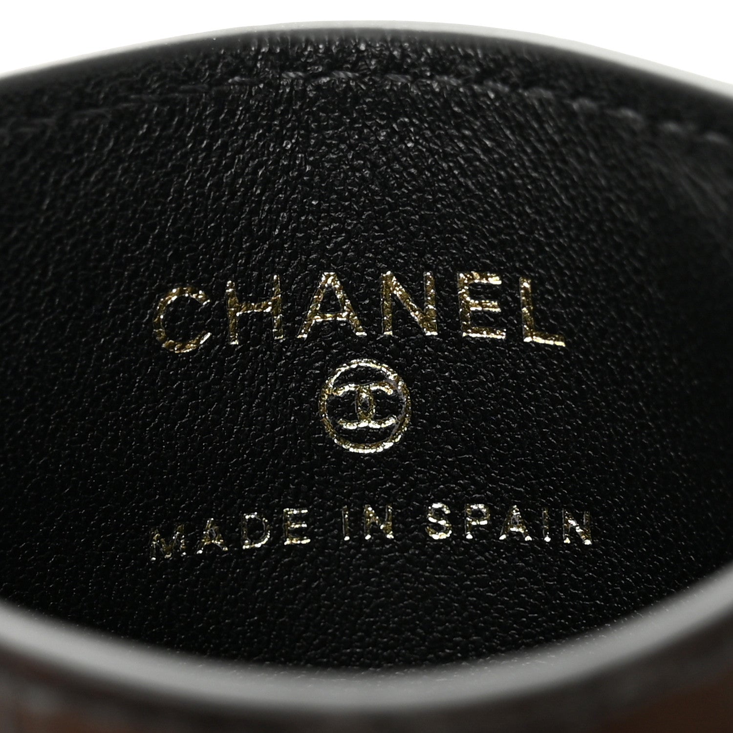Chanel Calfskin Crocodile Embossed Crococo Card Holder Black 6 of 8