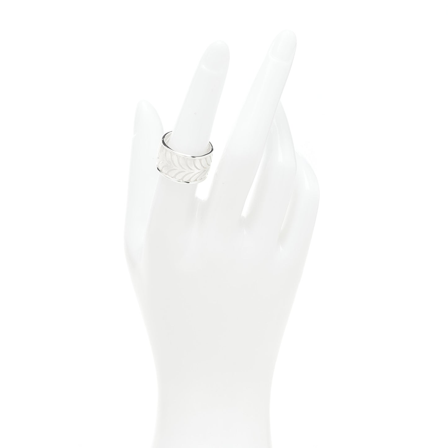 Sterling Silver Villa Paloma Palm Band Ring 54 7