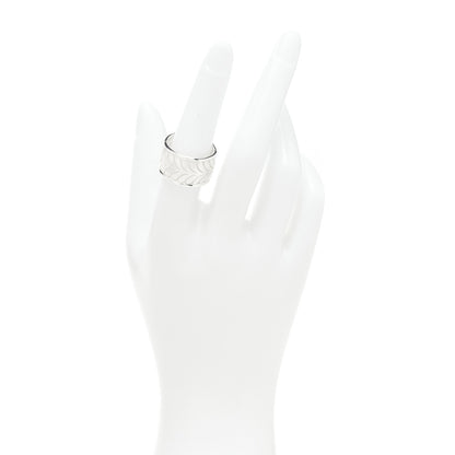 Tiffany Sterling Silver Villa Paloma Palm Band Ring 54 7 3 of 4