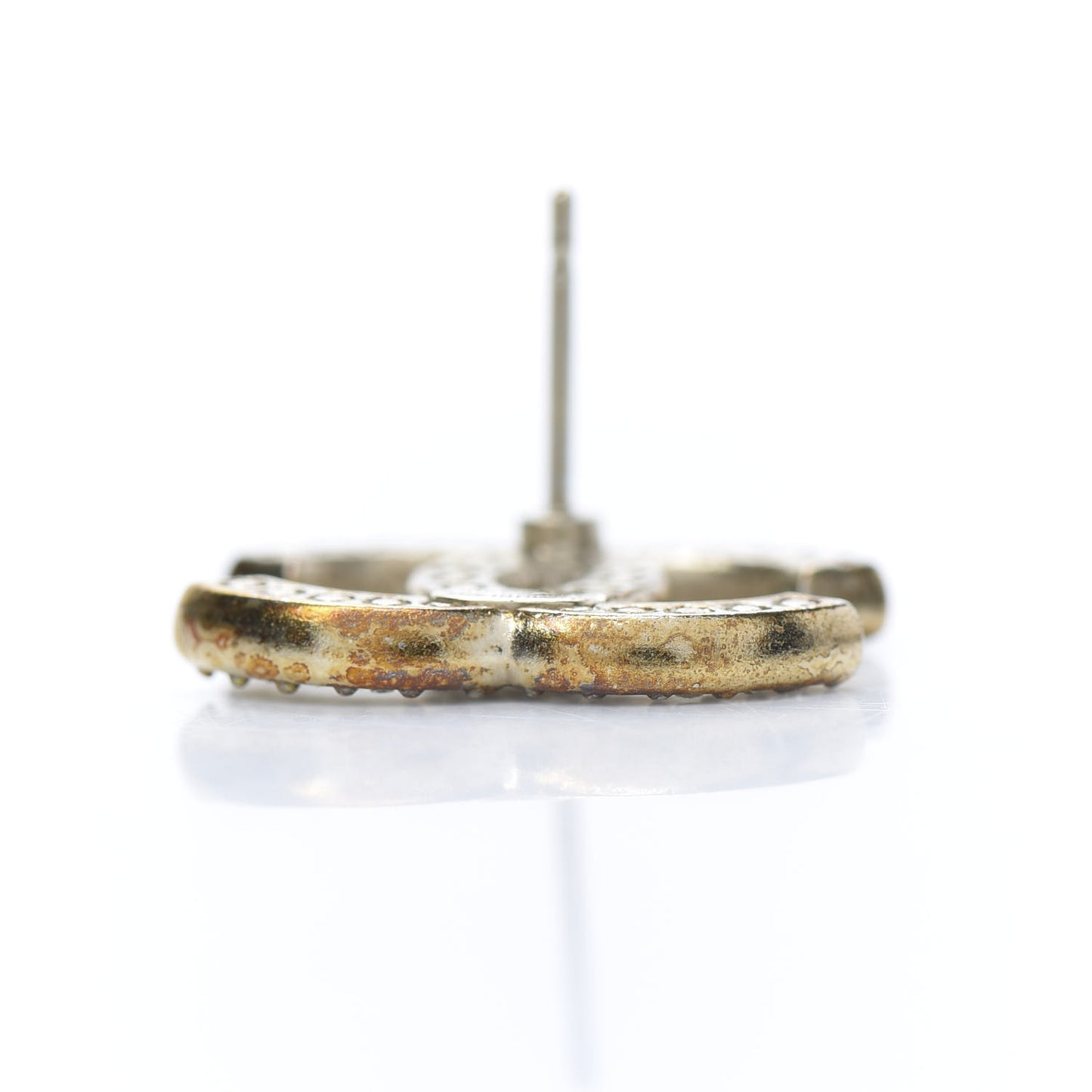 Crystal CC Earrings Gold