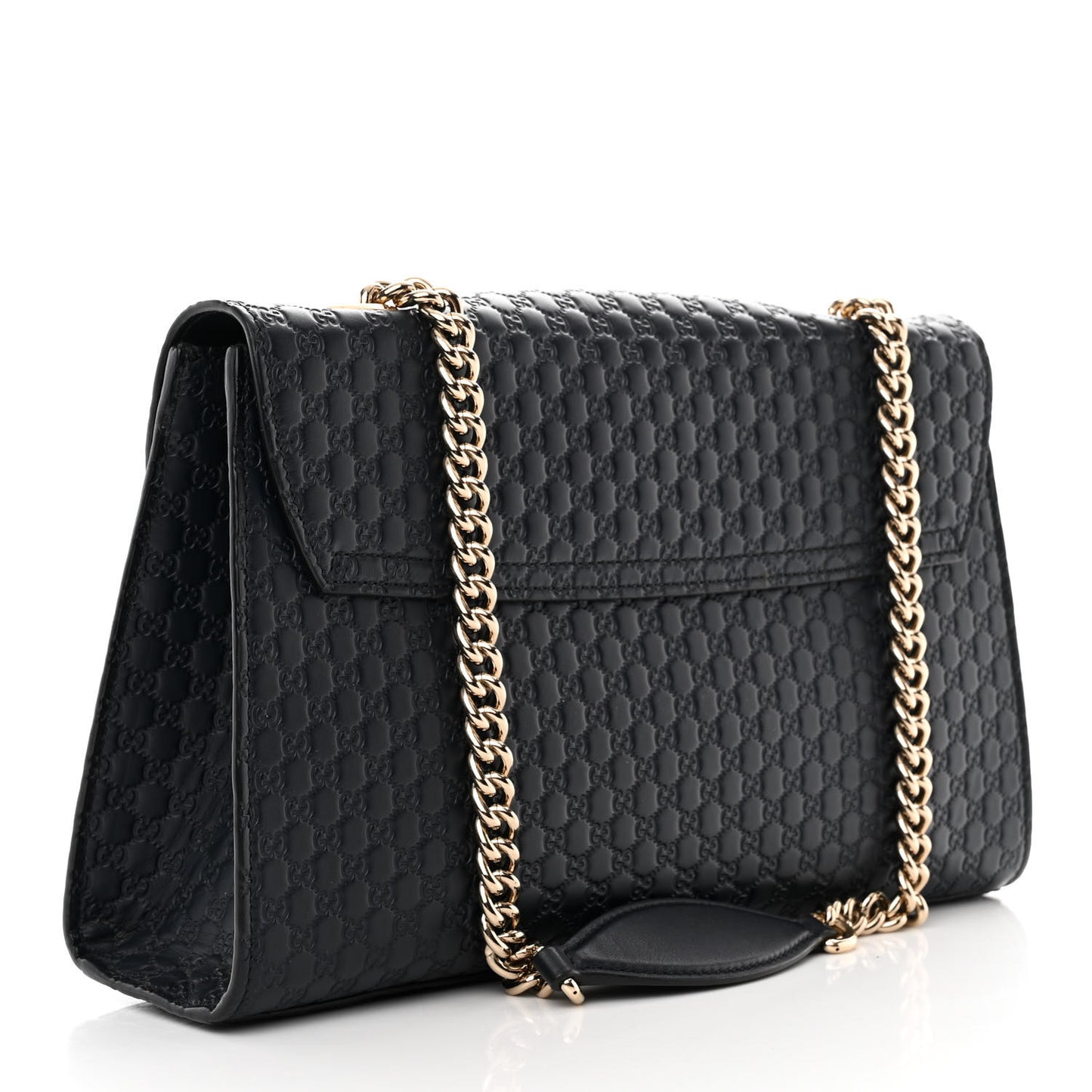 Microguccissima Medium Emily Chain Shoulder Bag Blue